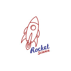 rocket science space voyager theme vector