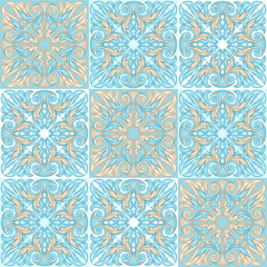 Portuguese azulejo ceramic tile pattern.