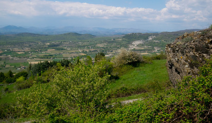 Landschaft bei Mirabel in der Ardeche