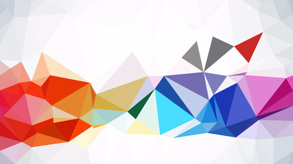 Colorful Polygonal Triangle Background Illustrator - obrazy, fototapety, plakaty