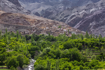 View of the Indus valley in Ladakh, India