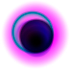 Gradient blurry circles. Contemporary modern art.
