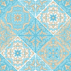 Portuguese azulejo ceramic tile pattern.