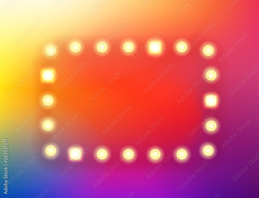 Poster abstract color trendy background with illumination