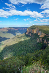 Fototapeta na wymiar govetts leap lookout, blue mountains, australia 5