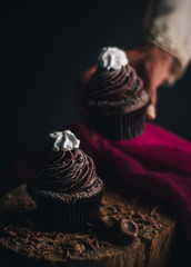 Cupcake on the table