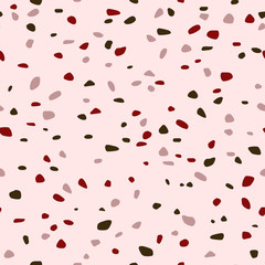 Terrazzo seamless pattern. Abstract background. Natural stone texture