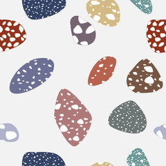 Terrazzo seamless pattern. Abstract background. Natural stone texture