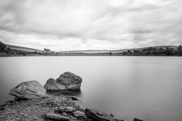 Digley Reservoir Laag water