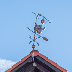 weather vane on the roof