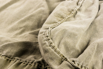 clothing items washed cotton fabric texture with seams