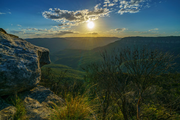 sunset at lincolns rock, blue mountains, australia 39