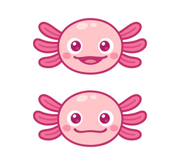 Kawaii axolotl face