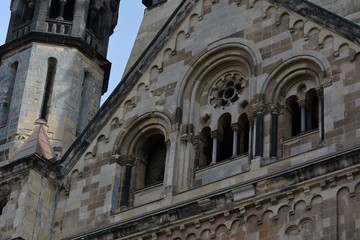 Impressions from the Kaiser Wilhelm Memorial Church (Kaiser-Wilhelm-Gedächtniskirche) in Berlin on April 7, 2015, Germany