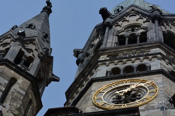 Impressions from the Kaiser Wilhelm Memorial Church (Kaiser-Wilhelm-Gedächtniskirche) in Berlin on April 7, 2015, Germany