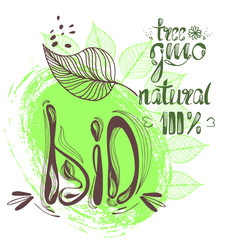 bio natural icon vector eps 10