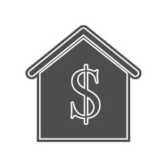 house at interest icon. Element of minimalistic for mobile concept and web apps icon. Glyph, flat icon for website design and development, app development