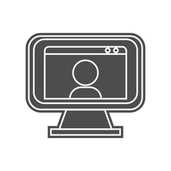 browser protected icon. Element of minimalistic for mobile concept and web apps icon. Glyph, flat icon for website design and development, app development