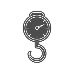electronic alarm clock icon. Element of minimalistic for mobile concept and web apps icon. Glyph, flat icon for website design and development, app development