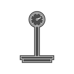mechanical balance with hook icon. Element of minimalistic for mobile concept and web apps icon. Glyph, flat icon for website design and development, app development