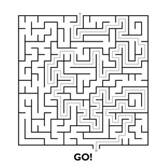 Square maze puzzle