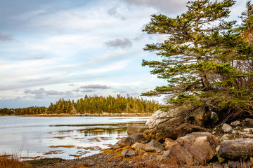Coastal shoreline seascapes of Nova Scotia.