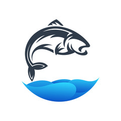 fish logo design ready to use