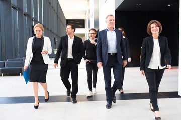 Fototapeta premium Business people team walking