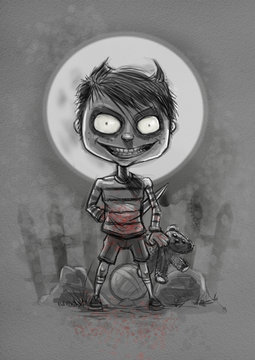 Scary child