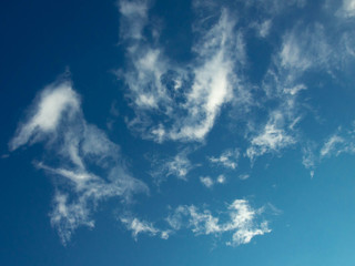 Clouds in the blue sky