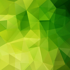 Obraz na płótnie Canvas Abstract green mosaic background. Triangle geometric background. Design elements. Vector illustration