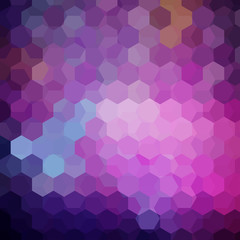 Fototapeta premium Background of geometric shapes. Purple mosaic pattern. Vector EPS 10. Vector illustration