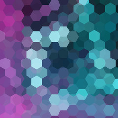 Fototapeta na wymiar Background of blue, green, purple geometric shapes. Mosaic pattern. Vector EPS 10. Vector illustration