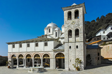 Fototapeta na wymiar Medieval Holy Monastery of Holy Mary Eikosifoinissa, East Macedonia and Thrace, Greece