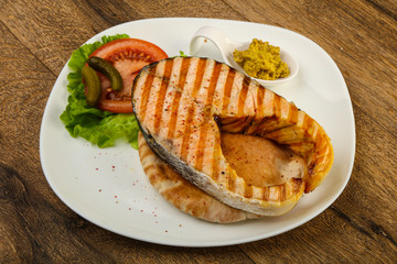 Grilled salmon