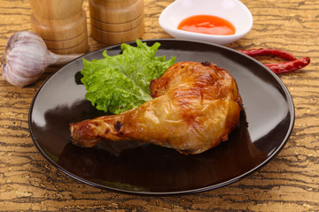 Roasted chicken leg