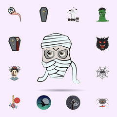 mummy colored icon. Halloween icons universal set for web and mobile