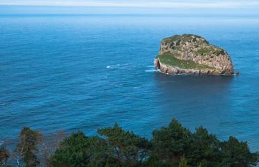 Viewpoint of San Juan de Gaztelugatxe and Aqueche island