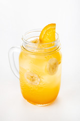 summer lemonade on the white background