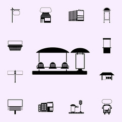 bus station billboard icon. Billboards icons universal set for web and mobile