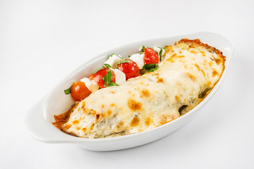 broccoli chicken casserole with  cream cheese and mozzarella
