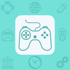 Game controller vector icon sign symbol
