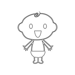 Baby boy Laughing icon. Element of Baby for mobile concept and web apps icon. Outline, thin line icon for website design and development, app development