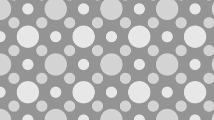 Fototapeta na wymiar Grey Seamless Circle Pattern Background