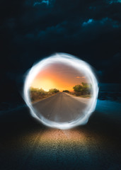 Night and day in the same image