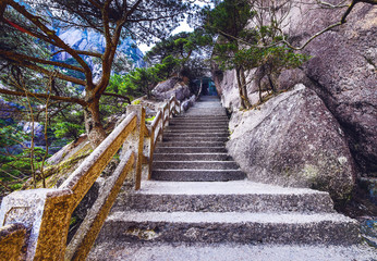 Yellow Mountains Huangshan, Anhui Province in China.