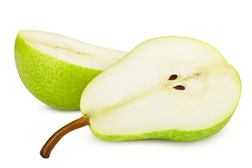 pear, isolated on white background, clipping path, full depth of field