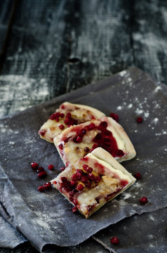 Preiselbeer Flammkuchen