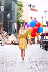 Girl with ballons