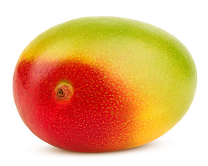 Obraz premium mango isolated on white background, clipping path, full depth of field